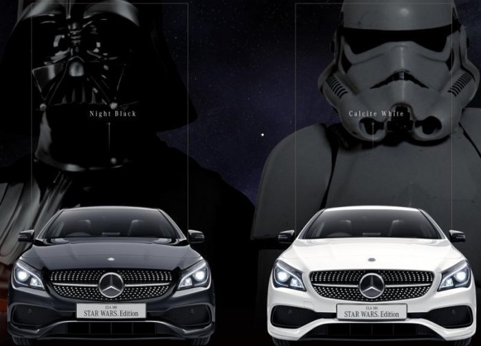 Mercedes в годовщину «Звездных войн» предложит выбрать автомобилистам свою сторону